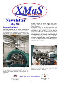 XMaS Newsletter the UK-CRG May 2001