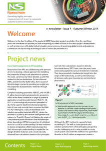 Welcome e-newsletter Issue 4 Autumn/Winter 2014