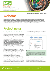 Welcome e-newsletter Issue 5 Spring 2015