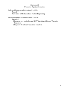 Attachment 2 Discussion Agenda information College of Engineering Information (11-4-10): Pages 2-7