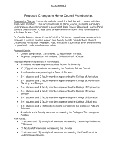 Proposed Changes to Honor Council Membership. Attachment 2