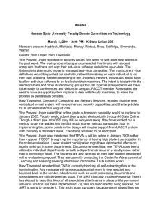 Minutes Kansas State University Faculty Senate Committee on Technology