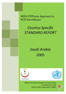   Country‐Specific  STANDARD REPORT  Saudi Arabia 
