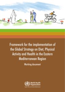 Framework for the implementation of the Global Strategy on Diet, Physical