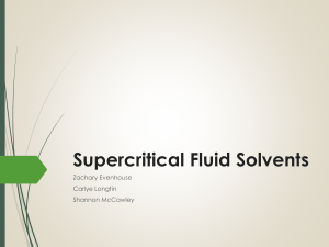 Supercritical Fluid Solvents