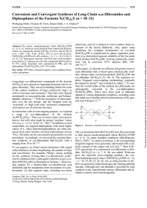 Convenient and Convergent Syntheses of Long-Chain Diphosphines of the Formula X(CH )