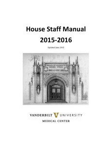 House Staff Manual 2015-2016  Updated June 2015