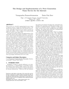 The Design and Implementation of a Next Generation Venugopalan Ramasubramanian