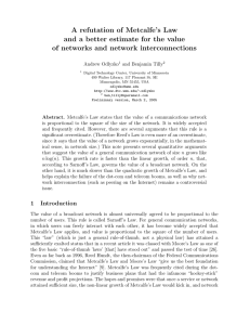 A refutation of Metcalfe’s Law of networks and network interconnections