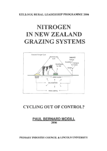 -- L NITROGEN IN NEW ZEA