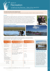 Recreation Section 9 Te Waihora/Lake Ellesmere – State of the Lake 2013