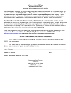 Lakeshore Technical College Medical Coding Specialist Functional Abilities Statement of Understanding