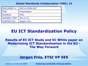 EU ICT Standardization Policy
