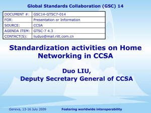 Global Standards Collaboration (GSC) 14