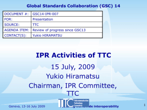 Global Standards Collaboration (GSC) 14