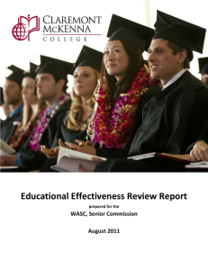 Educational Effectiveness Review Report WASC, Senior Commission  August 2011