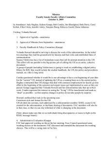 In Attendance: Judy Hughey, Kaleen Knopp, Bob Condia, Jim Bloodgood,... Kellett, Ellen Urton, Jennifer Askey, Naiqian Zhang, Rebecca Gould, Elaine... Minutes