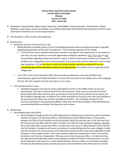   Kansas State University Faculty Senate  Faculty Affairs Committee  Minutes 