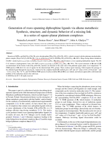 trans Synthesis, structure, and dynamic behavior of a missing link