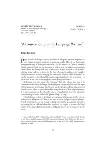 P “A Conversion … in the Language We Use” Introduction Paul Pace