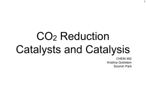 CO Reduction Catalysts and Catalysis 2