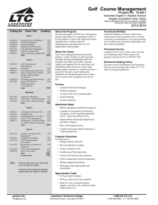 Catalog No. Class Title Credit(s)