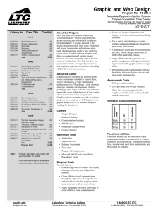 Graphic and Web Design 2010-2011 Program No:  10-201-2