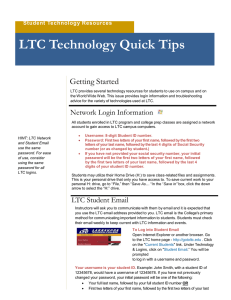 LTC Technology Quick Tips  Getting Started