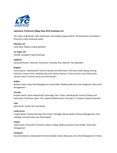 Lakeshore Technical College May 2014 Graduate List