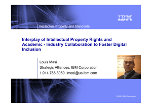 Interplay of Intellectual Property Rights and Inclusion