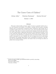 The Career Costs of Children ∗ J´ erˆ