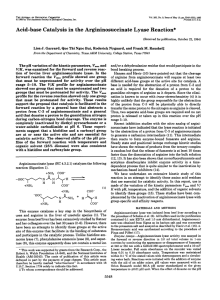Acid-base  Catalysis  in  the  Argininosuccinate ...