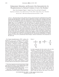 Enhancement, Relaxation, and Reversal of the Stereoselectivity for