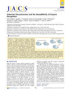 Substrate Deconstruction and the Nonadditivity of Enzyme Recognition