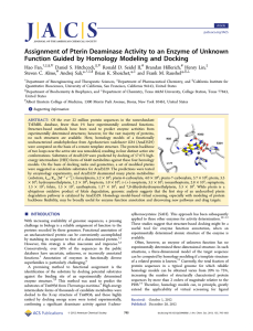 Assignment of Pterin Deaminase Activity to an Enzyme of Unknown