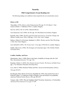 Security PhD Comprehensive Exam Reading List