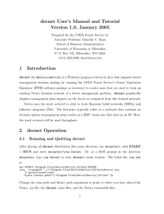 decnet User’s Manual and Tutorial Version 1.0, January 2005