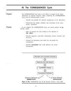 IV.  The CONSEQUENCES Cycle Purpose