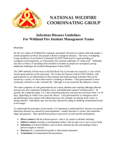 NATIONAL WILDFIRE COORDINATING GROUP Infectious Diseases Guidelines