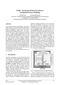 PNlib - An Advanced Petri Net Library for Hybrid Process Modeling