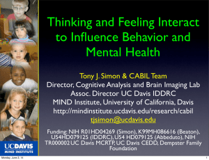 Thinking and Feeling Interact to Influence Behavior and Mental Health