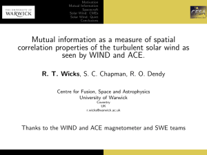 Mutual information as a measure of spatial