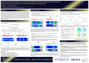 Using mutual information to quantify spatial correlation between simultaneous