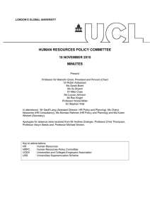 HUMAN RESOURCES POLICY COMMITTEE MINUTES 18 NOVEMBER 2010