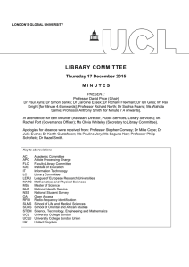 LIBR ARY COMMITTEE Thursday 17 December 2015