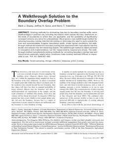 A Walkthrough Solution to the Boundary Overlap Problem