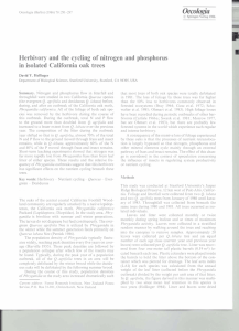 Herbivory and the cycling of nitrogen and phosphorus David Y.