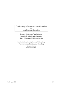 Conditioning Inference on Line Orientation in Line Intersect Sampling