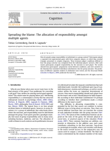 Spreading the blame: The allocation of responsibility amongst multiple agents