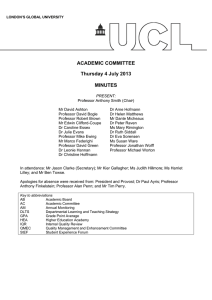 ACADEMIC COMMITTEE Thursday 4 July 2013  MINUTES